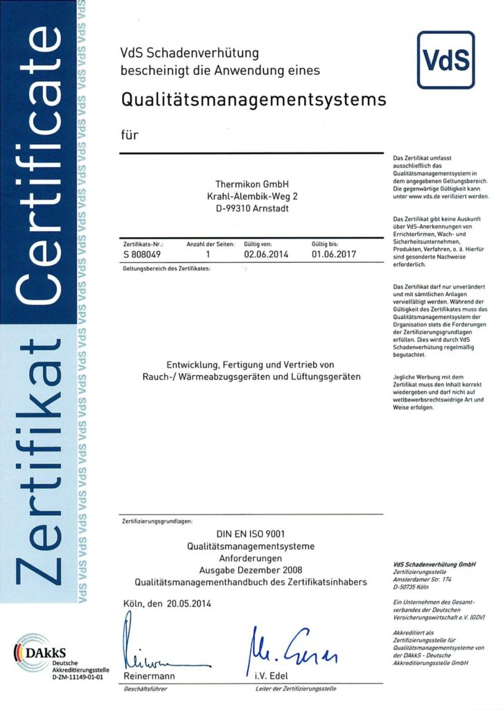 pdf Zertifikat "Qualitätsmanagement" VdS