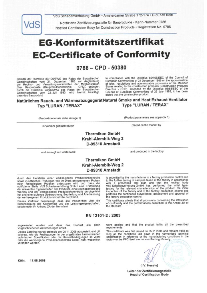 pdf EG-Konformitätszertifikat der VdS